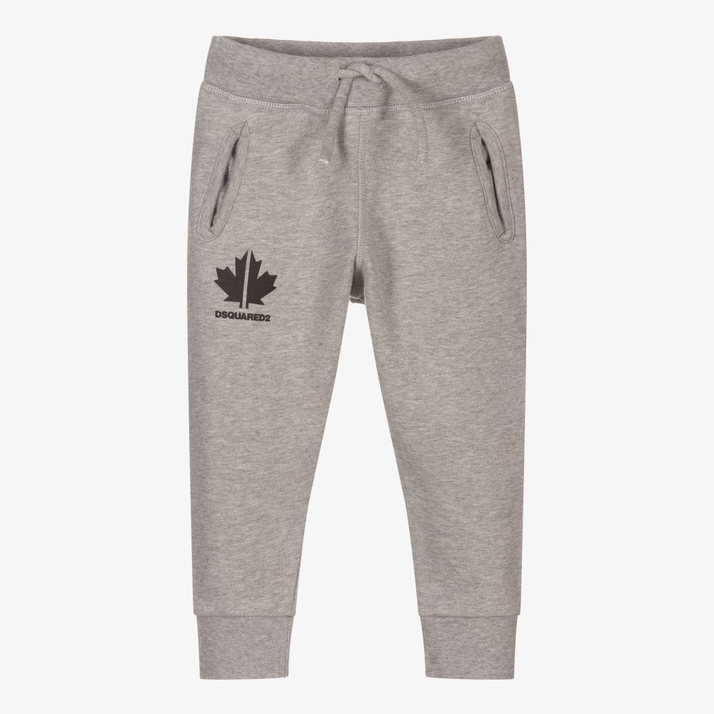 Dsquared2 - Grey Cotton Logo Joggers | Childrensalon