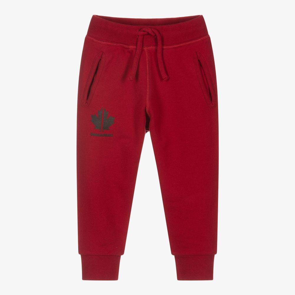 Dsquared2 - Red Cotton Logo Joggers | Childrensalon