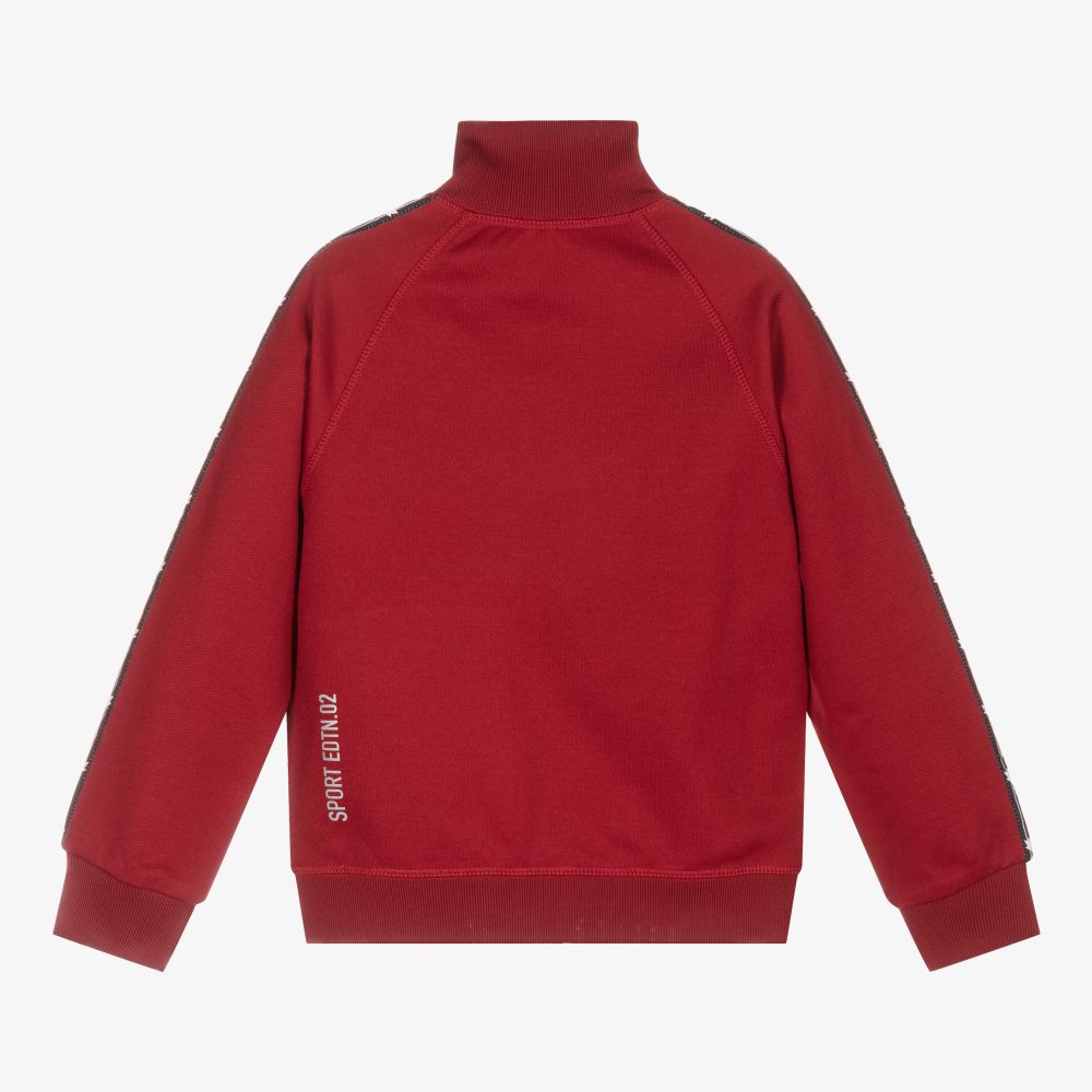 Dsquared2 Red Logo Zip Up Top