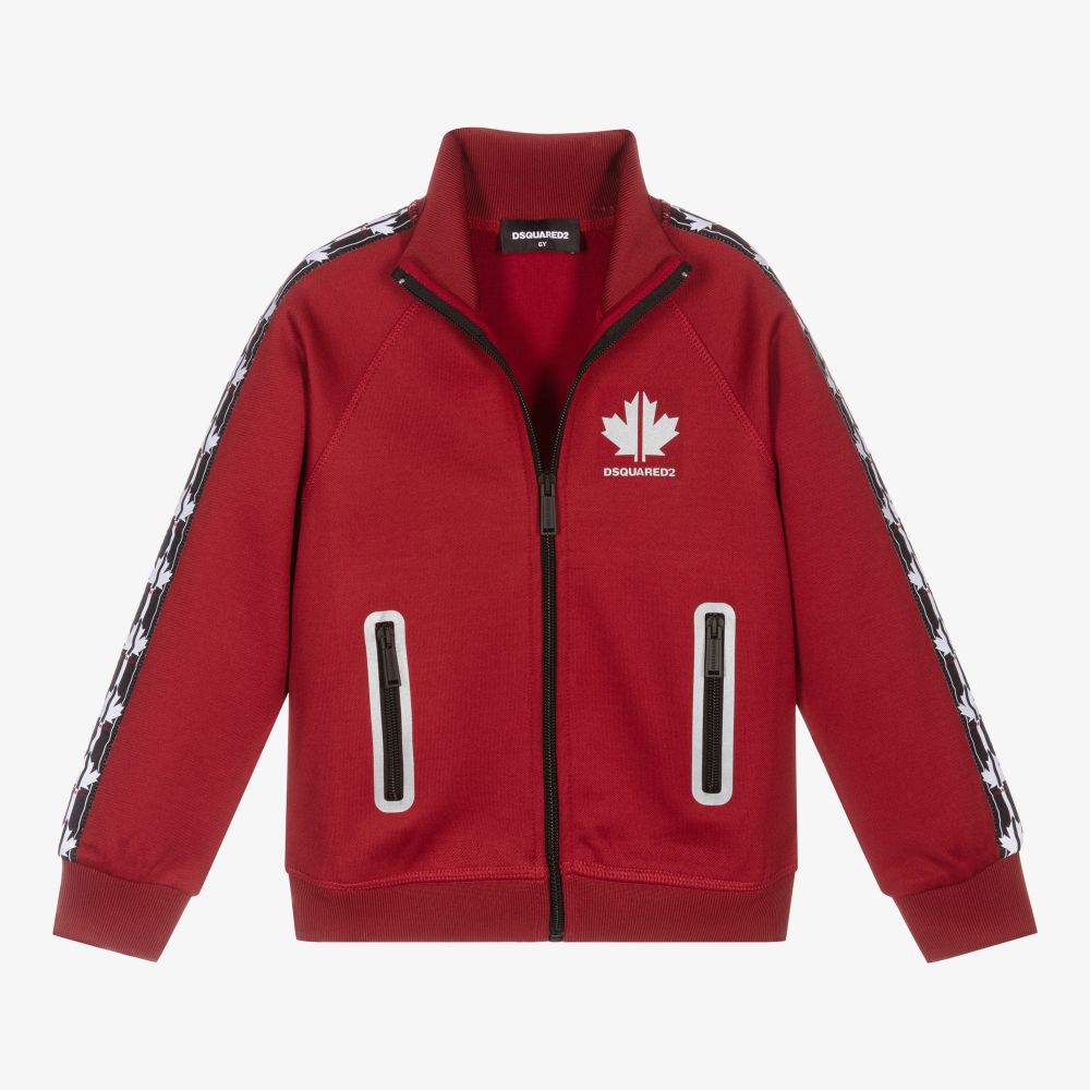 ديسكوارد2-Red Logo Zip-Up Top | Childrensalon Outlet