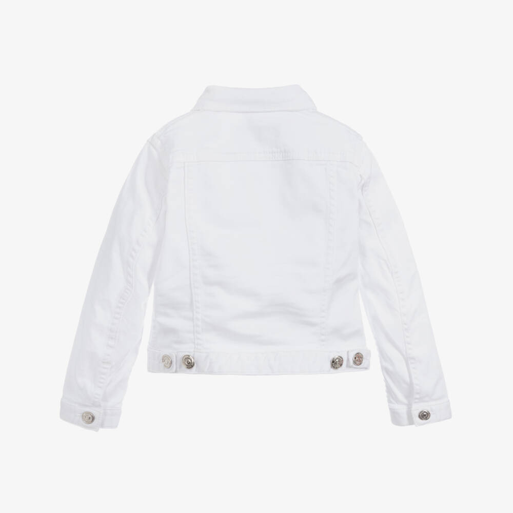 Dsquared2-White Denim Jacket | Childrensalon Outlet