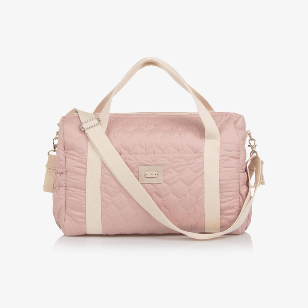 PAZ Rodríguez-Dusky Pink Quilted Changing Bag (35cm) | Childrensalon Outlet