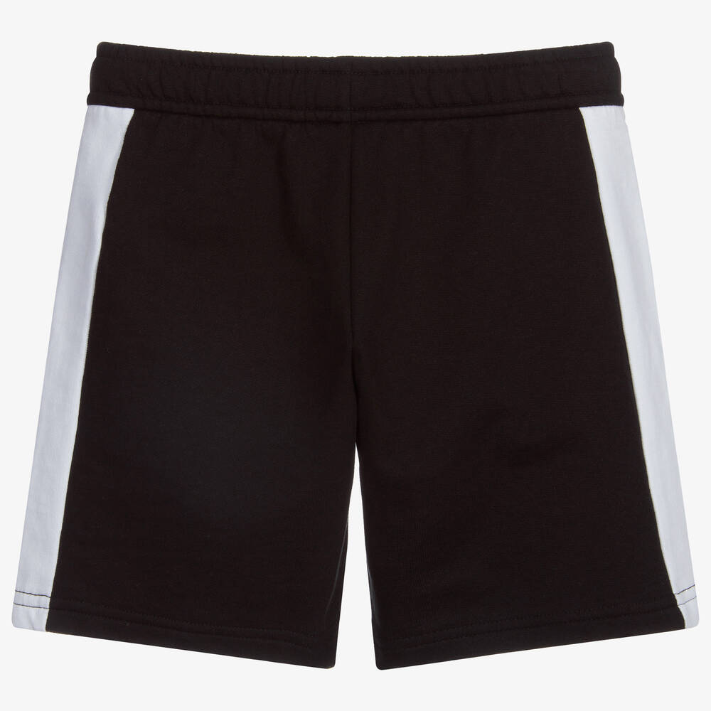 EA7 EMPORIO ARMANI Boys Black White Logo Shorts