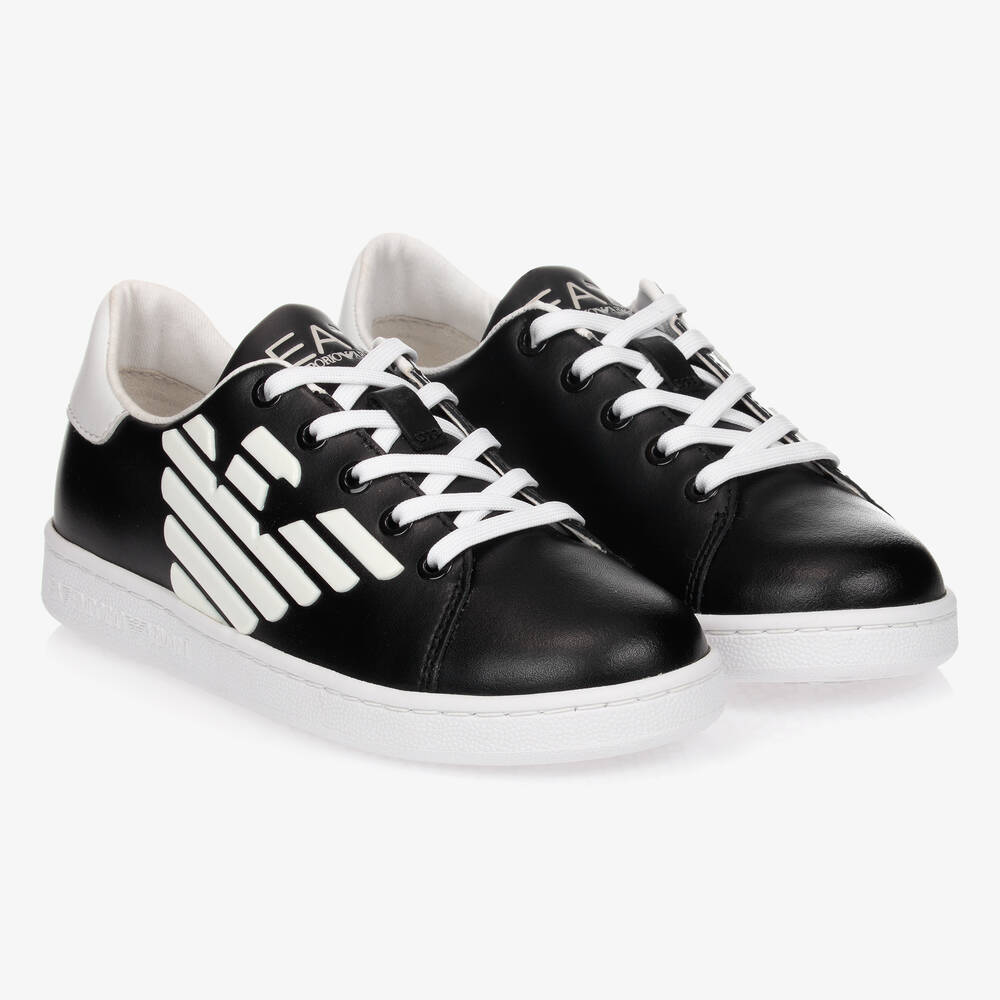 EA7 Emporio Armani - Sneakers in Schwarz und Weiß | Childrensalon