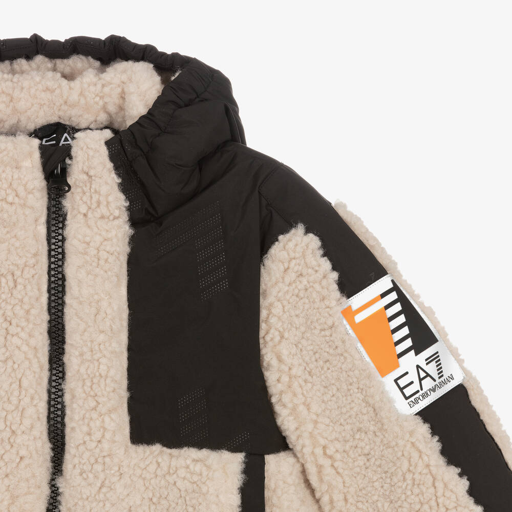 Ea7 fur jacket cheap