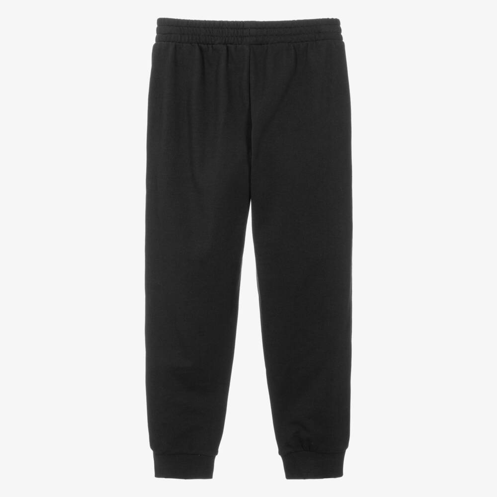 EA7 Emporio Armani-Boys Black Cotton Jersey Joggers | Childrensalon Outlet