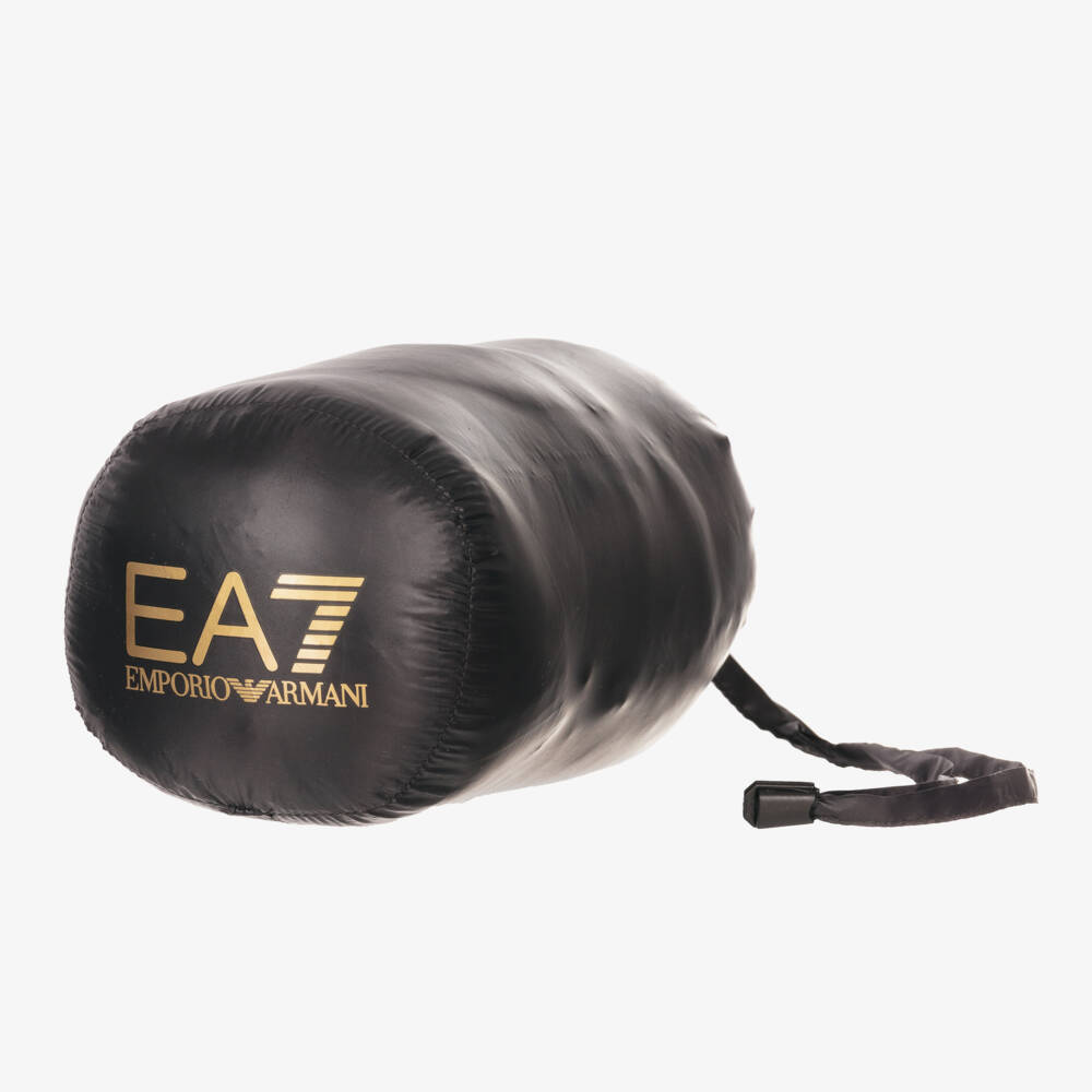 EA7 Emporio Armani-Boys Black Packable Puffer Jacket | Childrensalon Outlet
