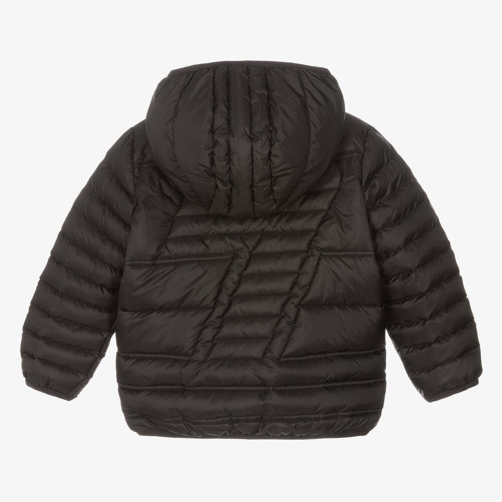 EA7 Emporio Armani-Черный пуховик для мальчиков | Childrensalon Outlet