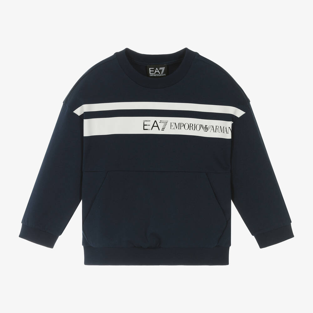 Boys Blue Cotton Sweatshirt