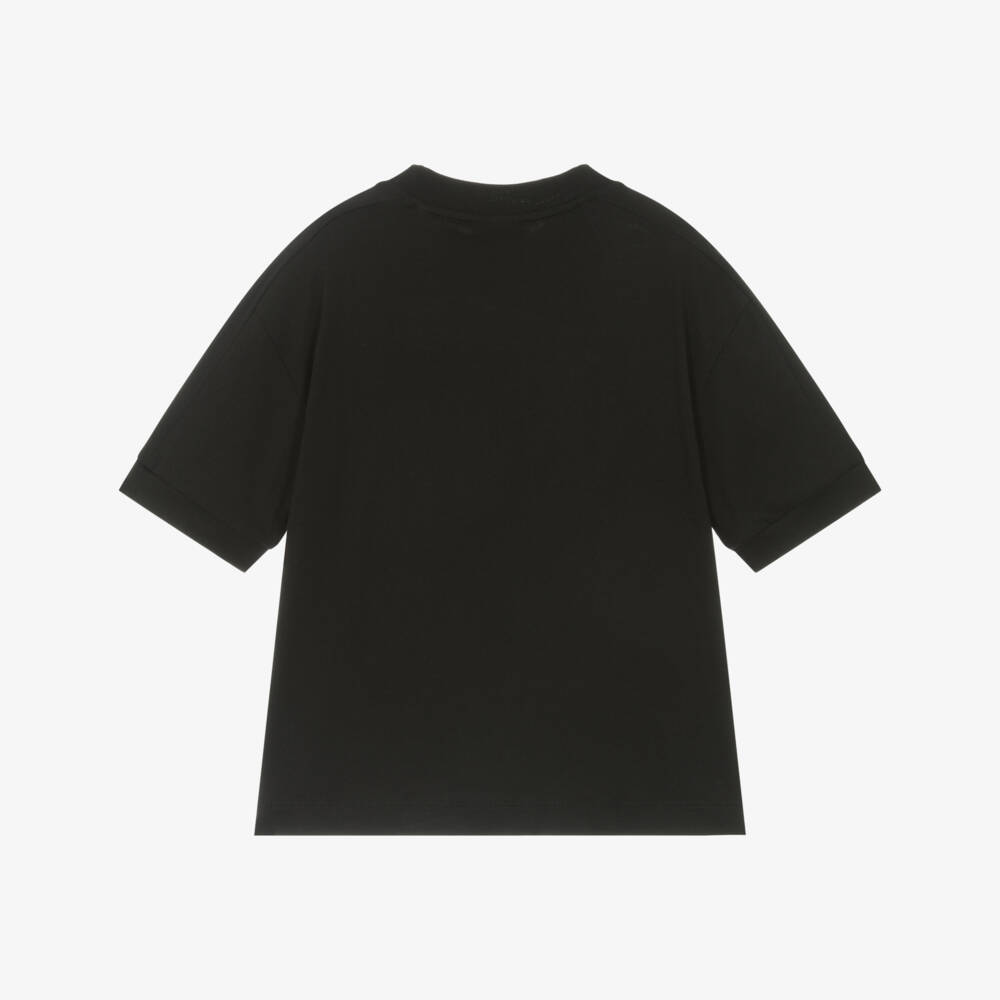 EA7 Emporio Armani-Boys Charcoal Cotton Tee Delight | Childrensalon Outlet