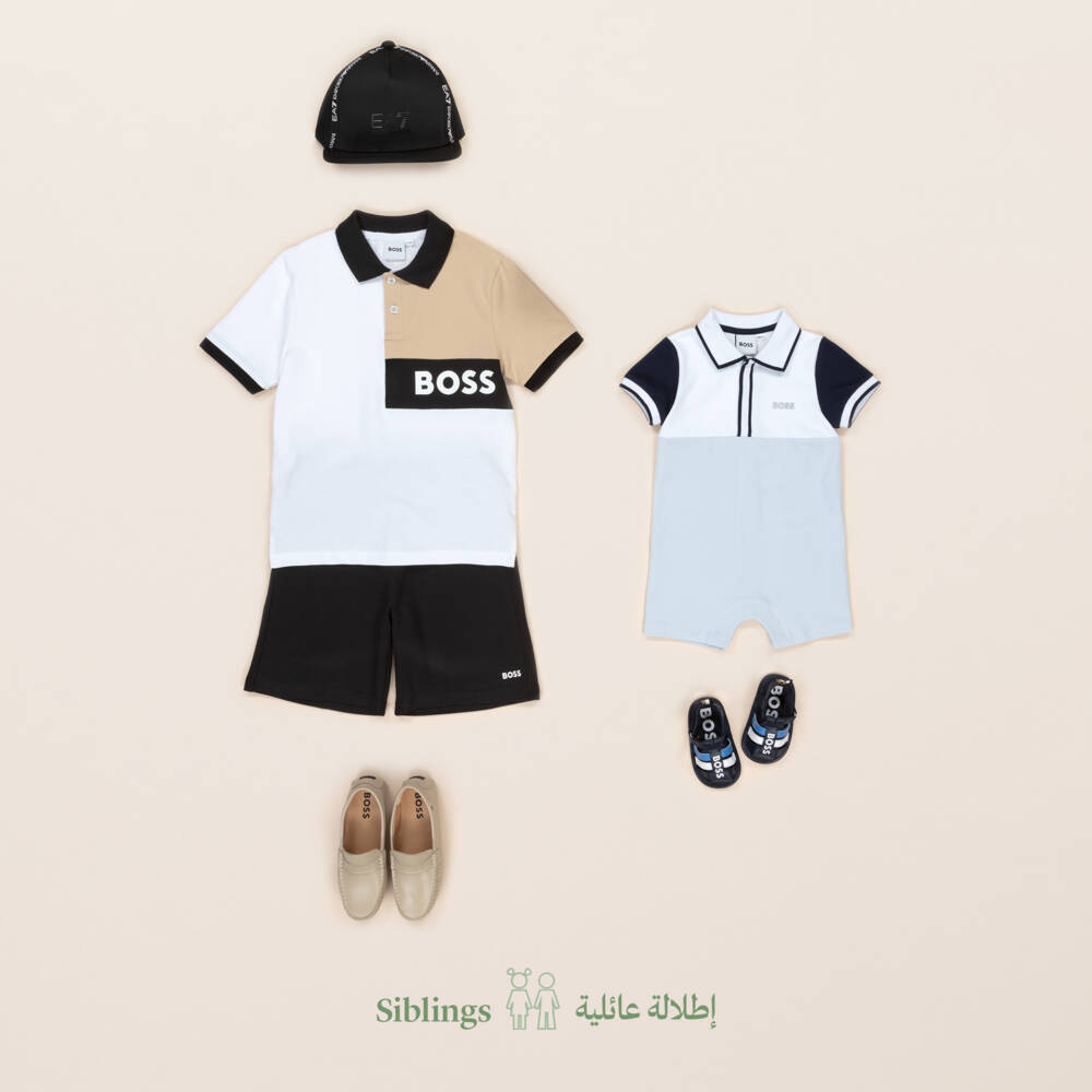 EA7 Emporio Armani-Boys Classic Black Twill Cap | Childrensalon Outlet