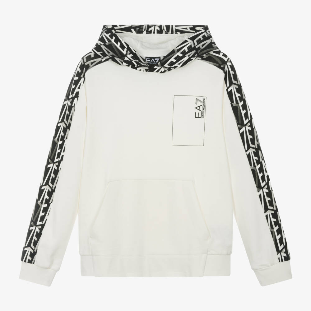 EA7 Emporio Armani-Boys Creamy Graphic Sweatshirt | Childrensalon Outlet
