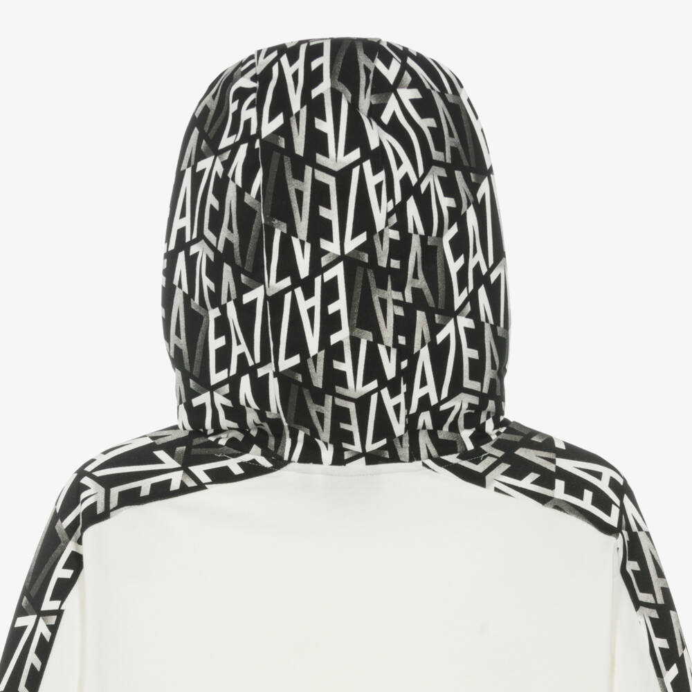 EA7 Emporio Armani-Boys Creamy Graphic Sweatshirt | Childrensalon Outlet