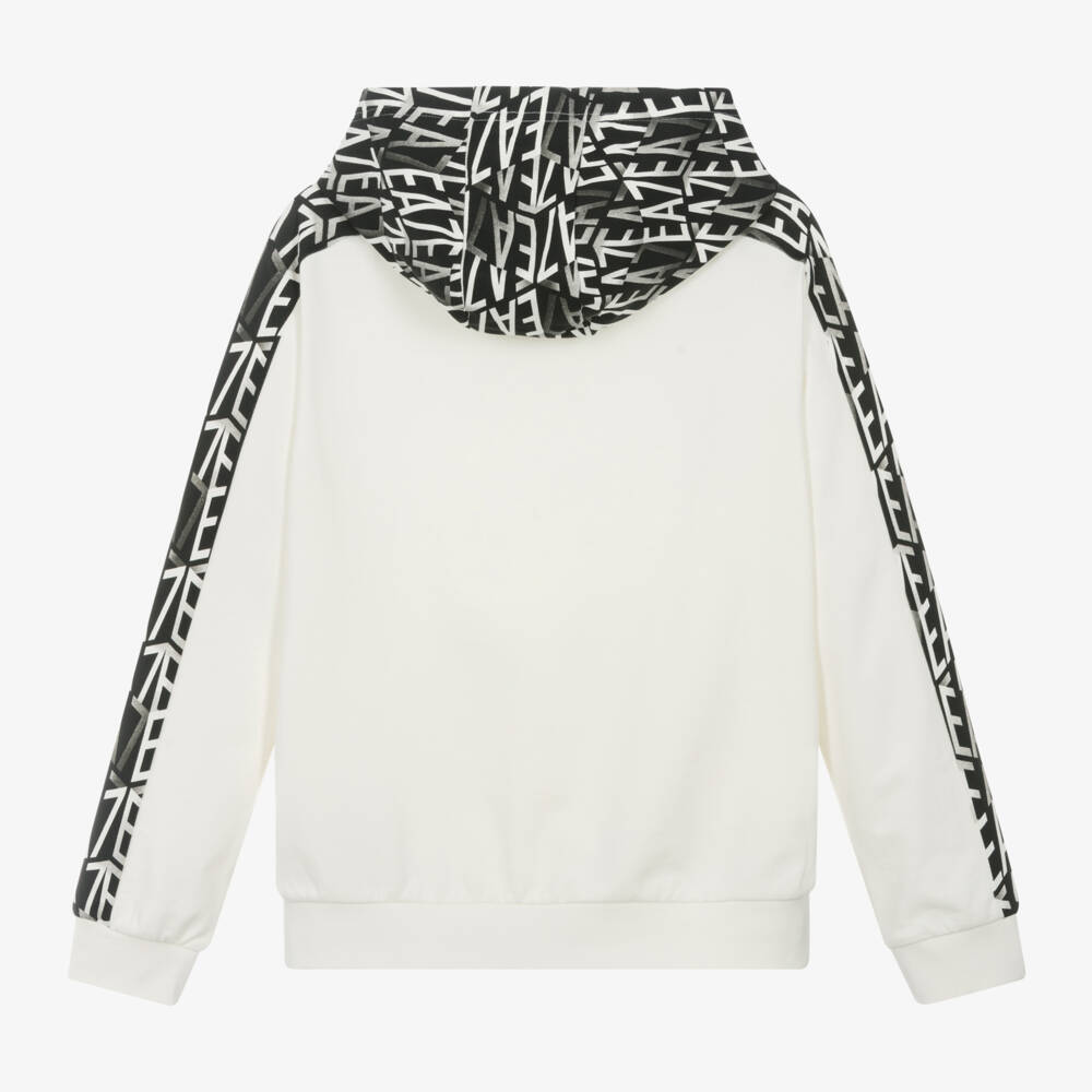 EA7 Emporio Armani-Boys Creamy Graphic Sweatshirt | Childrensalon Outlet