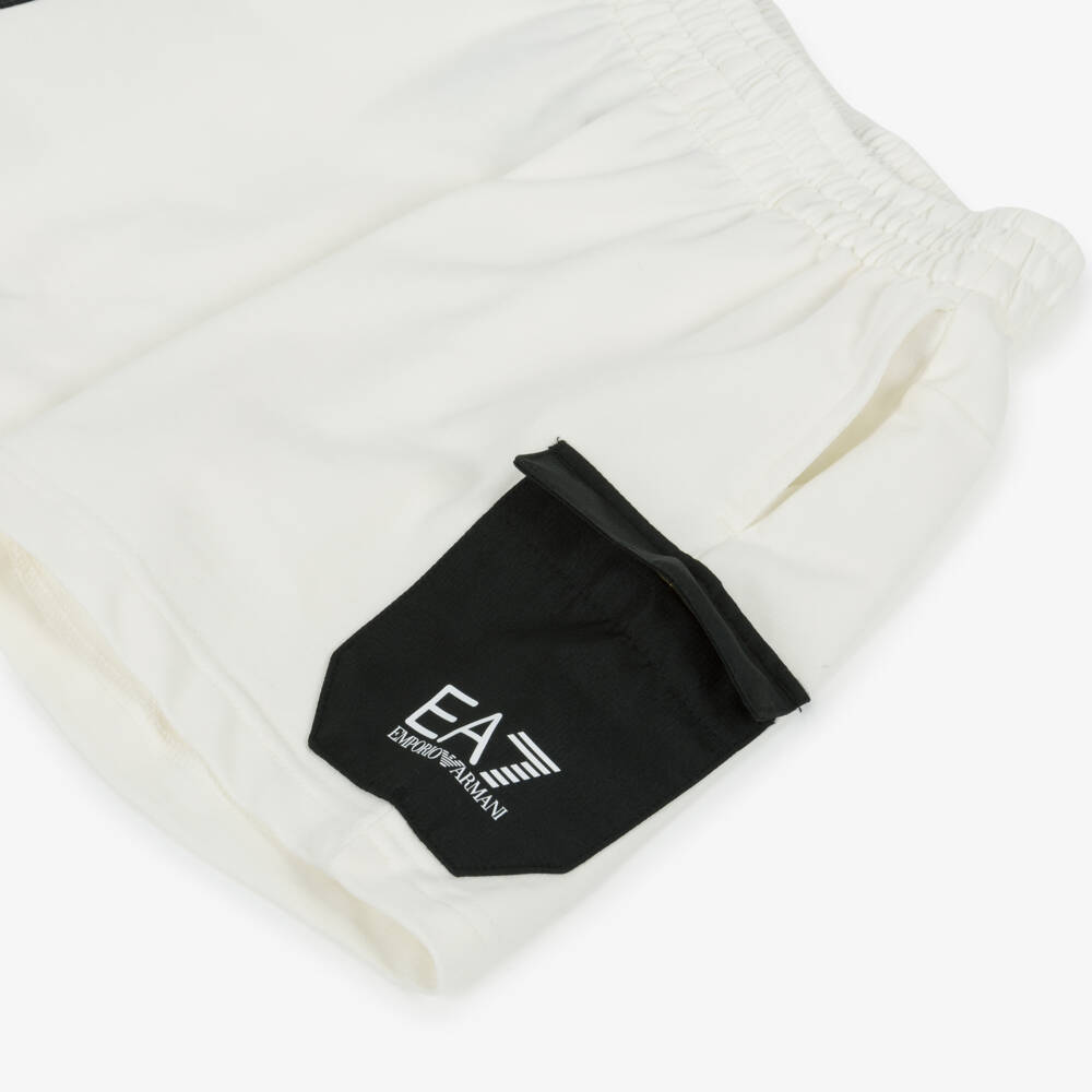 EA7 Emporio Armani-Boys Crisp Cotton Adventure Shorts | Childrensalon Outlet