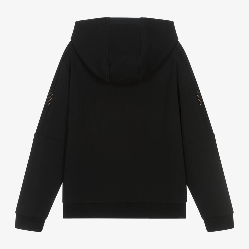 EA7 Emporio Armani-Boys Milano Jersey Zip Hoodie | Childrensalon Outlet