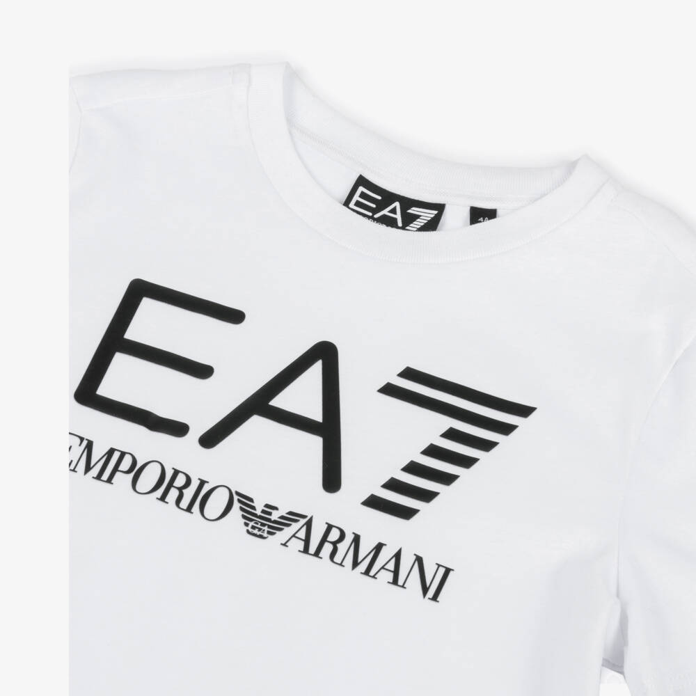 EA7 Emporio Armani-Boys Monochrome Cotton Ensemble Set | Childrensalon Outlet