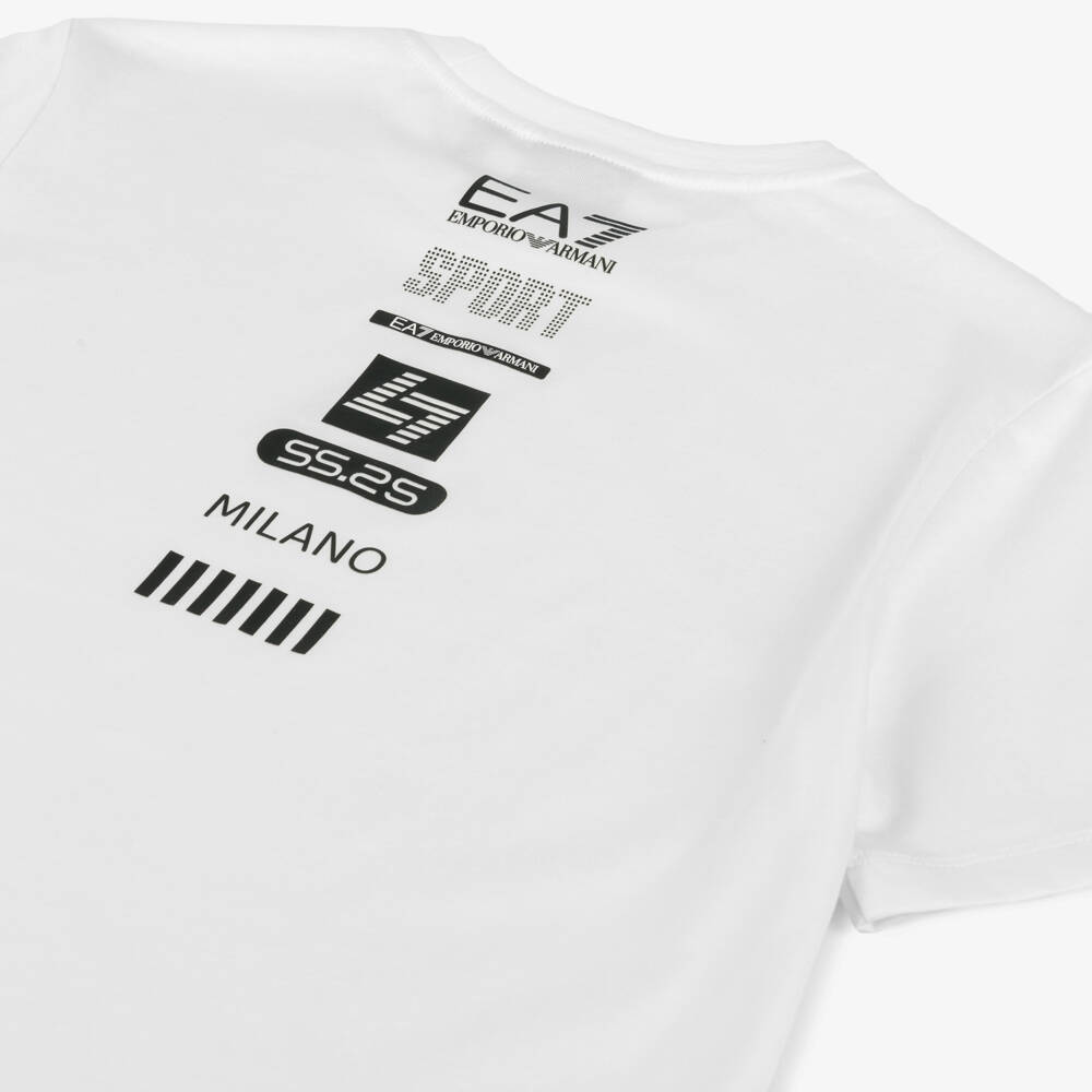 EA7 Emporio Armani-Boys Monochrome Cotton Twin Set | Childrensalon Outlet