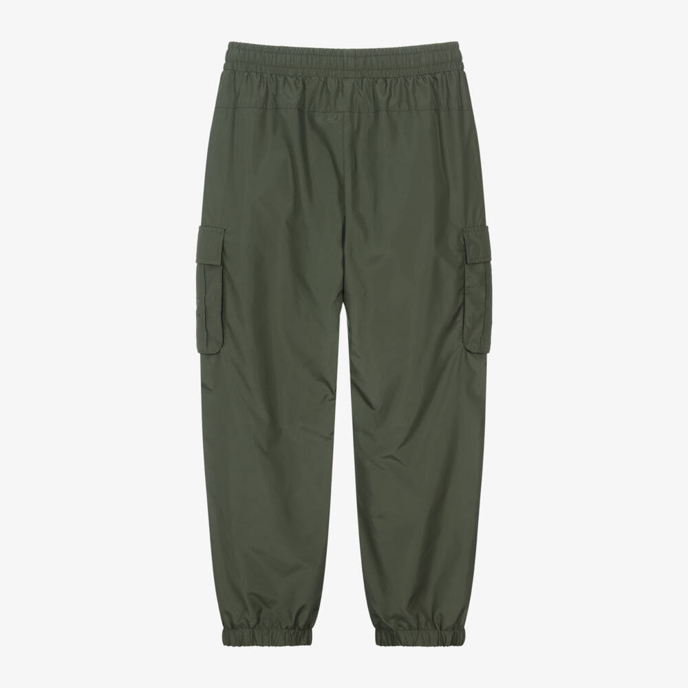 EA7 Emporio Armani-Зеленые брюки карго хаки для мальчиков | Childrensalon Outlet