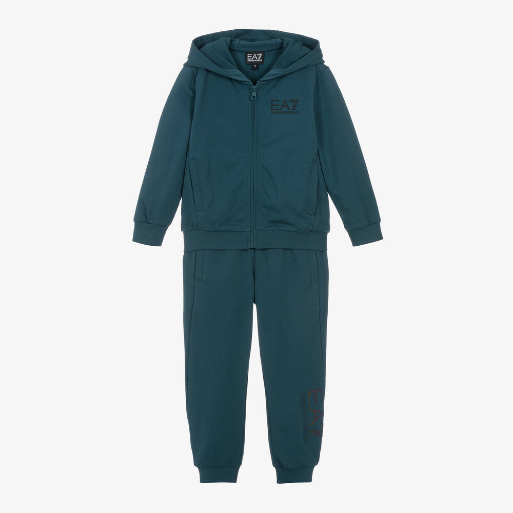 Survetement bleu canard en coton