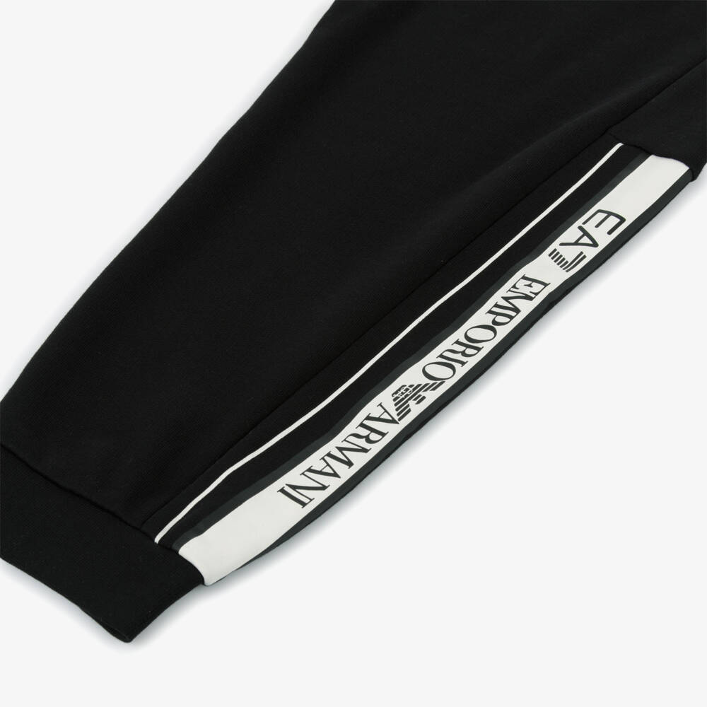 EA7 Emporio Armani-Boys Two-Tone Logo Cotton Tracksuit | Childrensalon Outlet