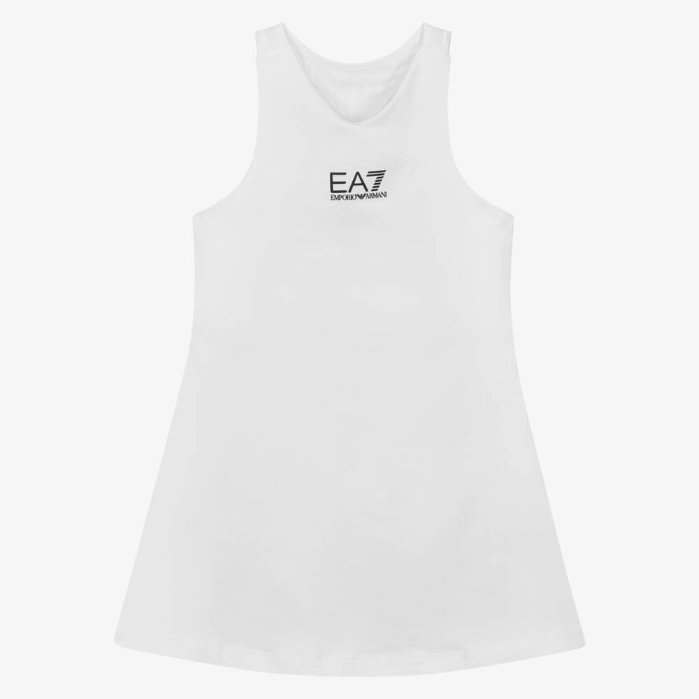 EA7 Emporio Armani-Girls Active White Tennis Ensemble | Childrensalon Outlet