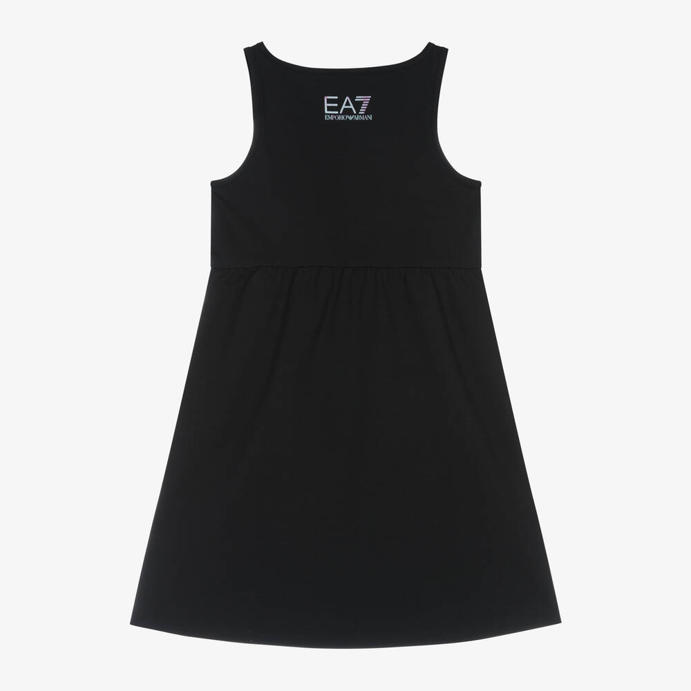 Girls black jersey dress deals