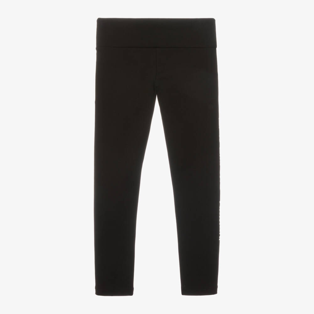 EA7 إمبوريو أرماني-ليقنز قطن لون أسود للبنات | Childrensalon Outlet