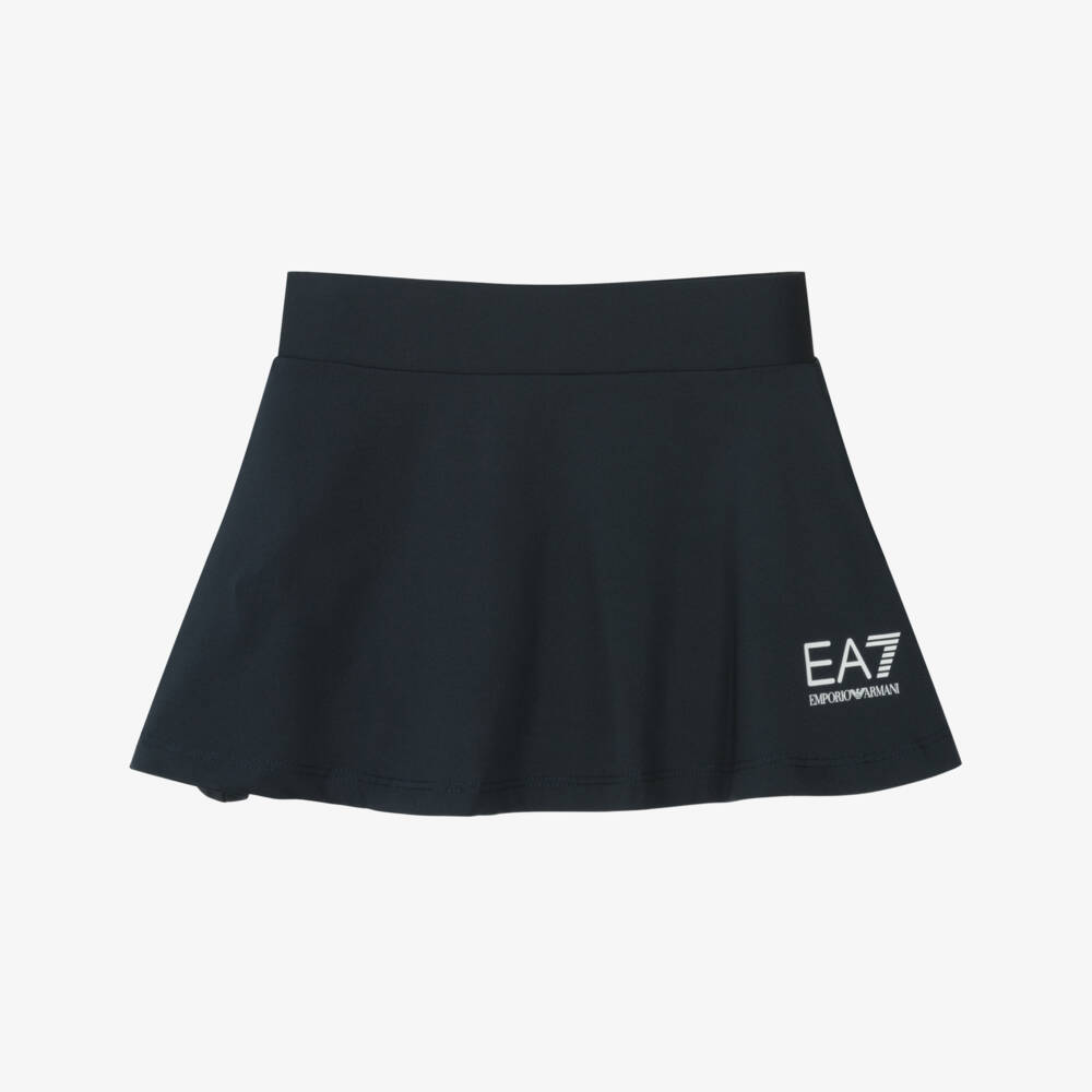 EA7 Emporio Armani-Спортивная теннисная юбка синяя для девочек | Childrensalon Outlet
