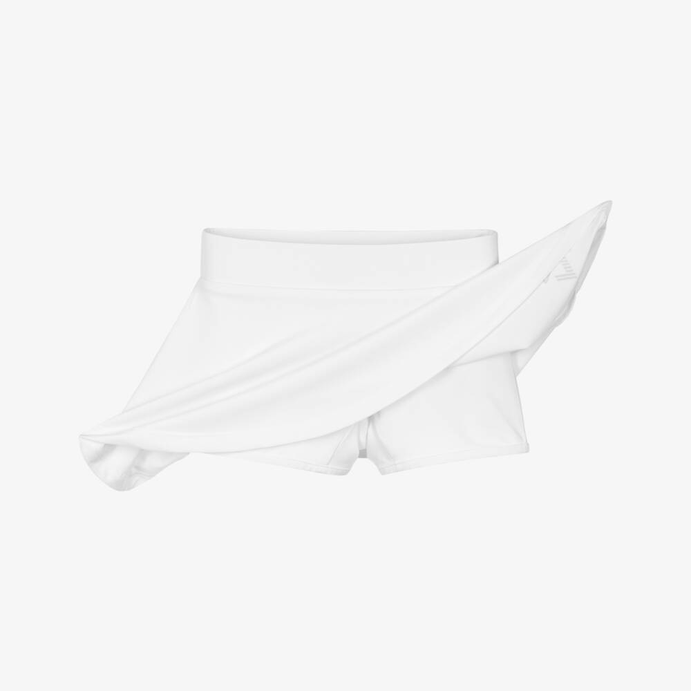 EA7 Emporio Armani-Girls White Performance Tennis Skort | Childrensalon Outlet