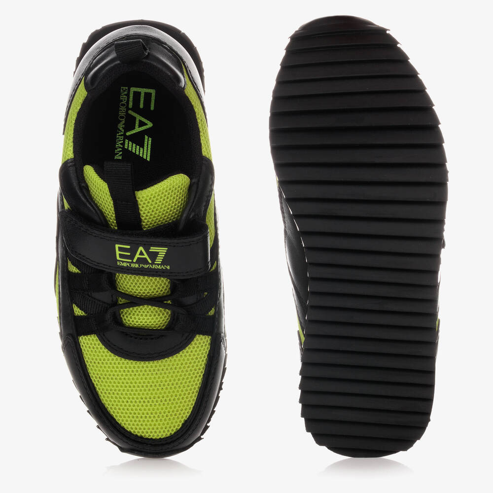 Black armani trainers sales