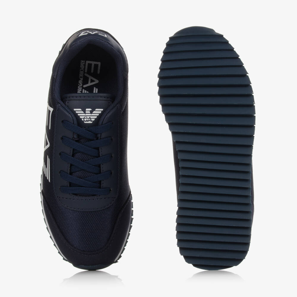 Navy armani trainers online