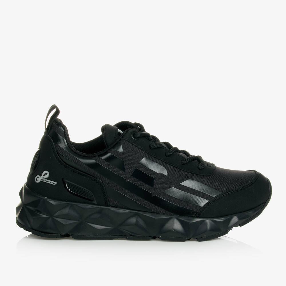 EA7 Emporio Armani-Teen Black Ultimate C2 Kombat Trainers | Childrensalon Outlet