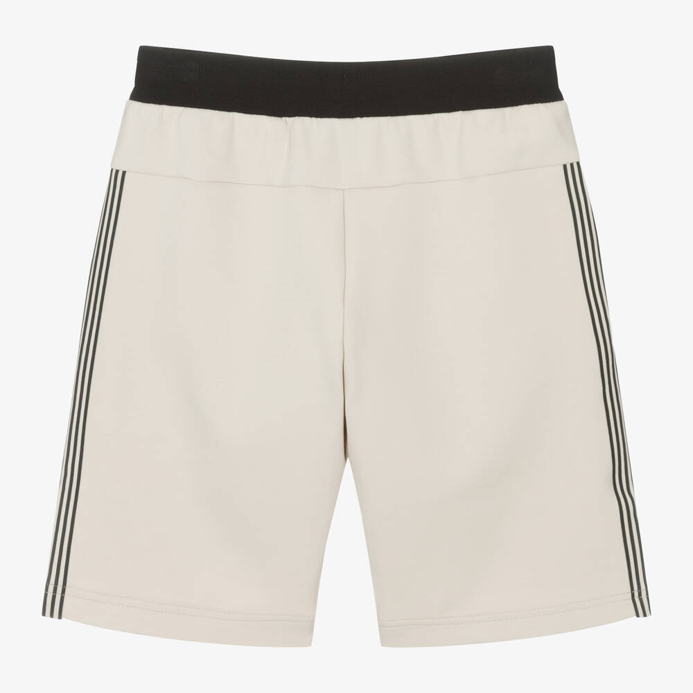 EA7 Emporio Armani-Teen Boys Beige Cotton Shorts | Childrensalon Outlet