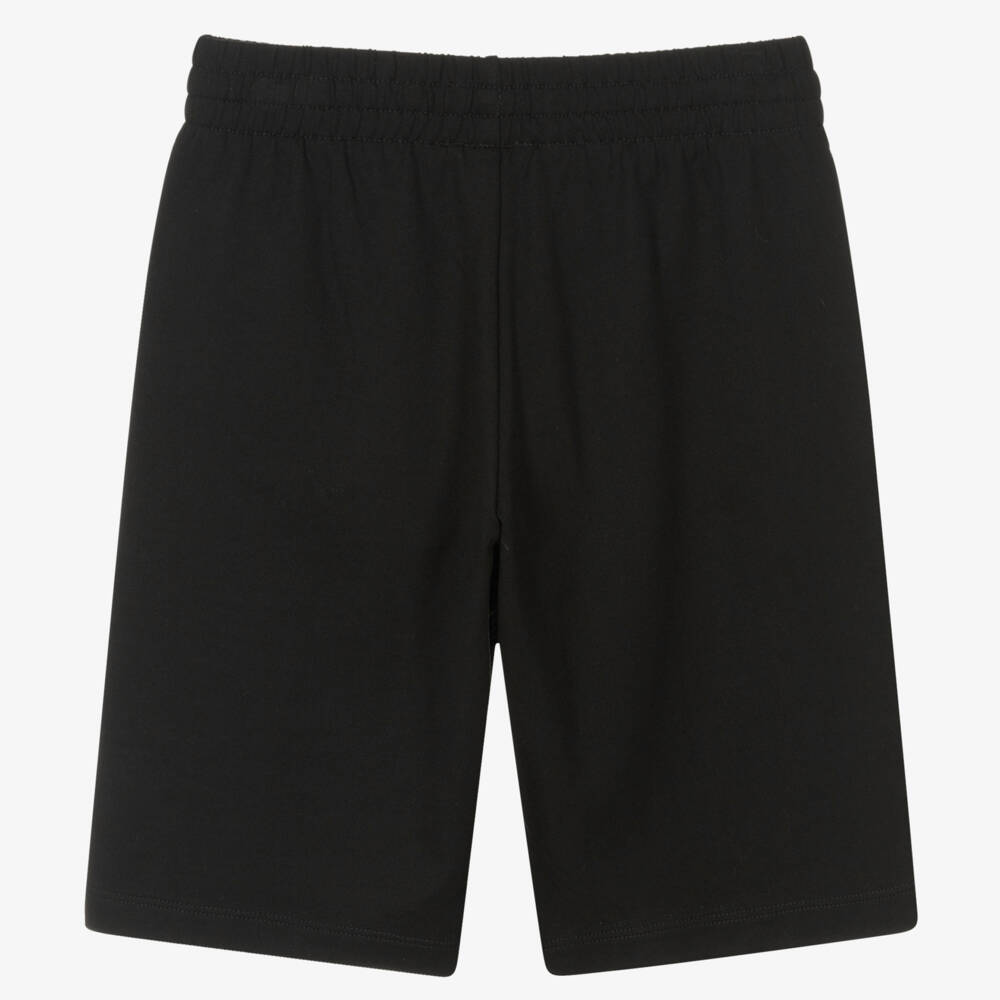 EA7 Emporio Armani-Teen Boys Black & Gold Shorts | Childrensalon Outlet