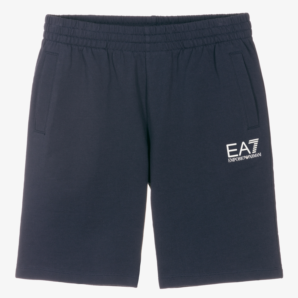 EA7 Emporio Armani - Синие шорты для мальчиков-подростков | Childrensalon