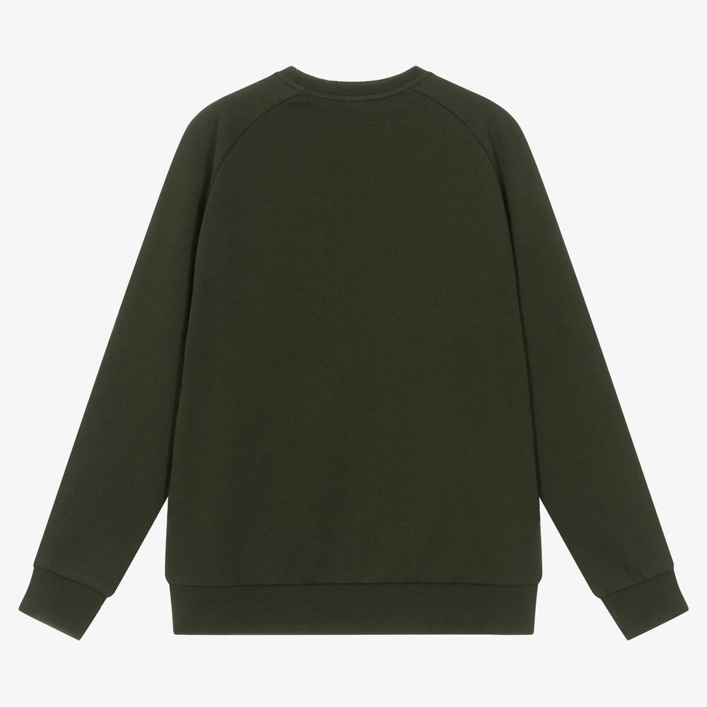 安い購入 Boys Teen - Armani Emporio EA7 Green Sweatshirt Cotton トップス