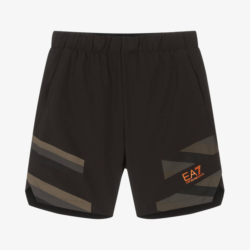 EA7 Emporio Armani - Graue Teen Sport-Shorts für Jungen | Childrensalon