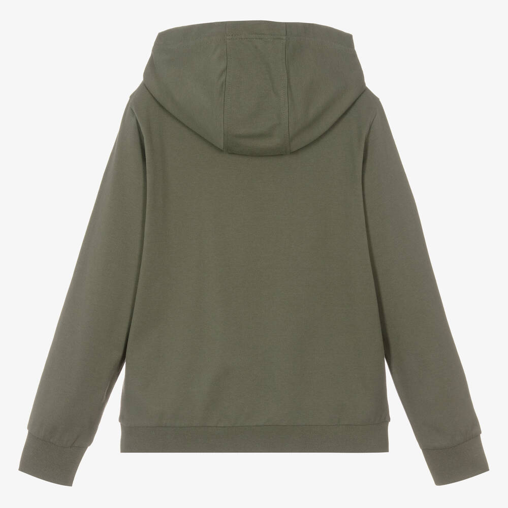 Ea7 khaki hoodie deals