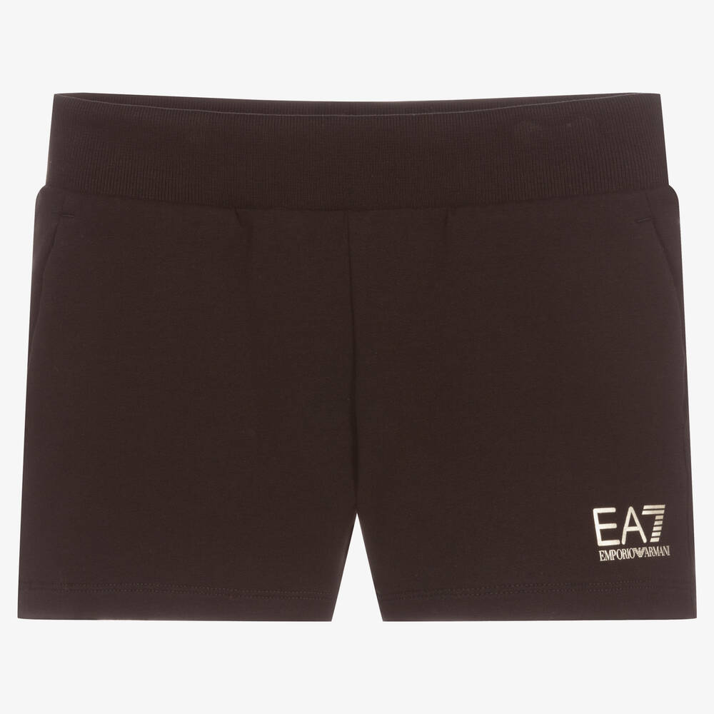 EA7 Emporio Armani - Short noir Ado fille | Childrensalon