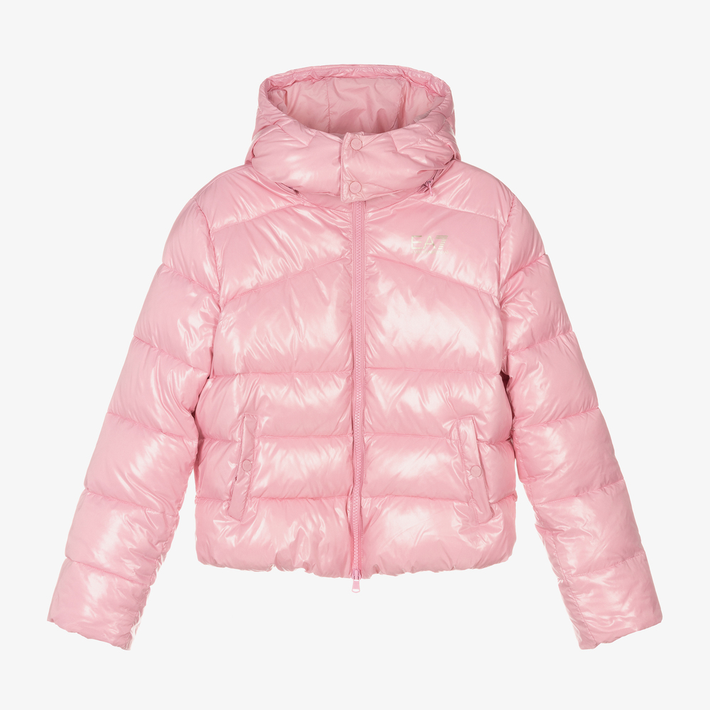 EA7 Emporio Armani - Розовый пуховик для подростков | Childrensalon