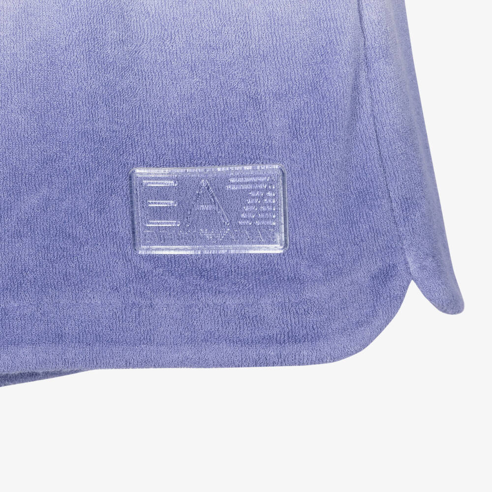 EA7 Emporio Armani-Teen Girls Purple & Orange Ombré Shorts | Childrensalon Outlet