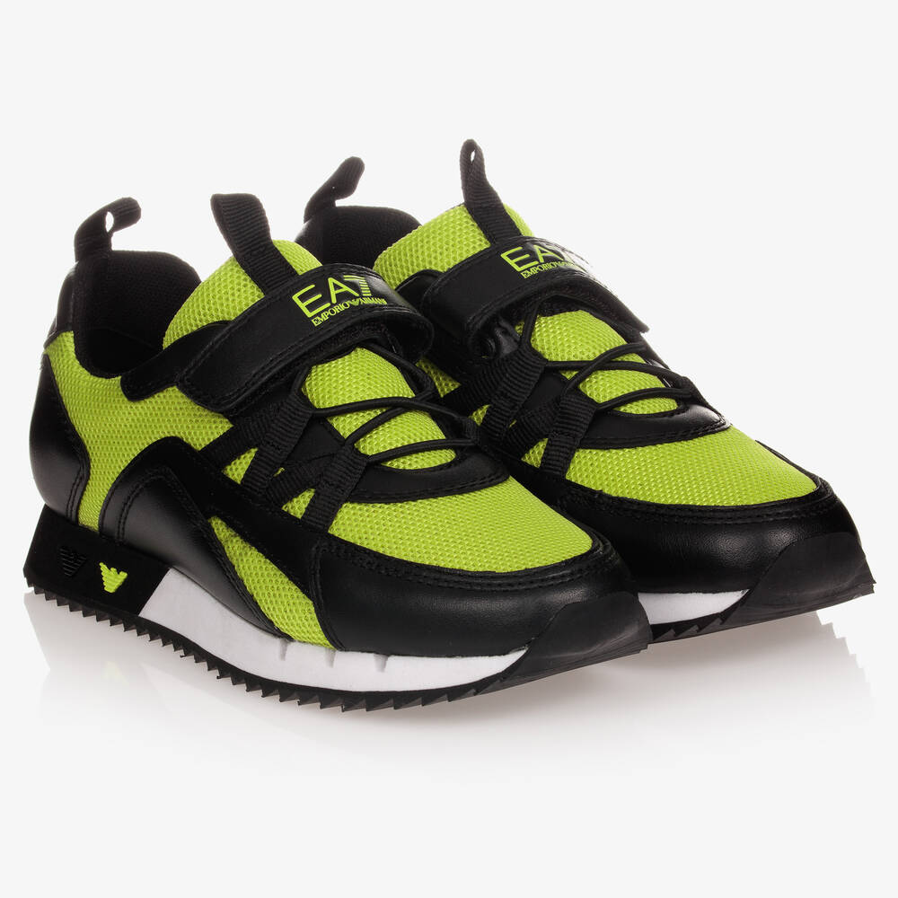 Teen Green Logo Trainers