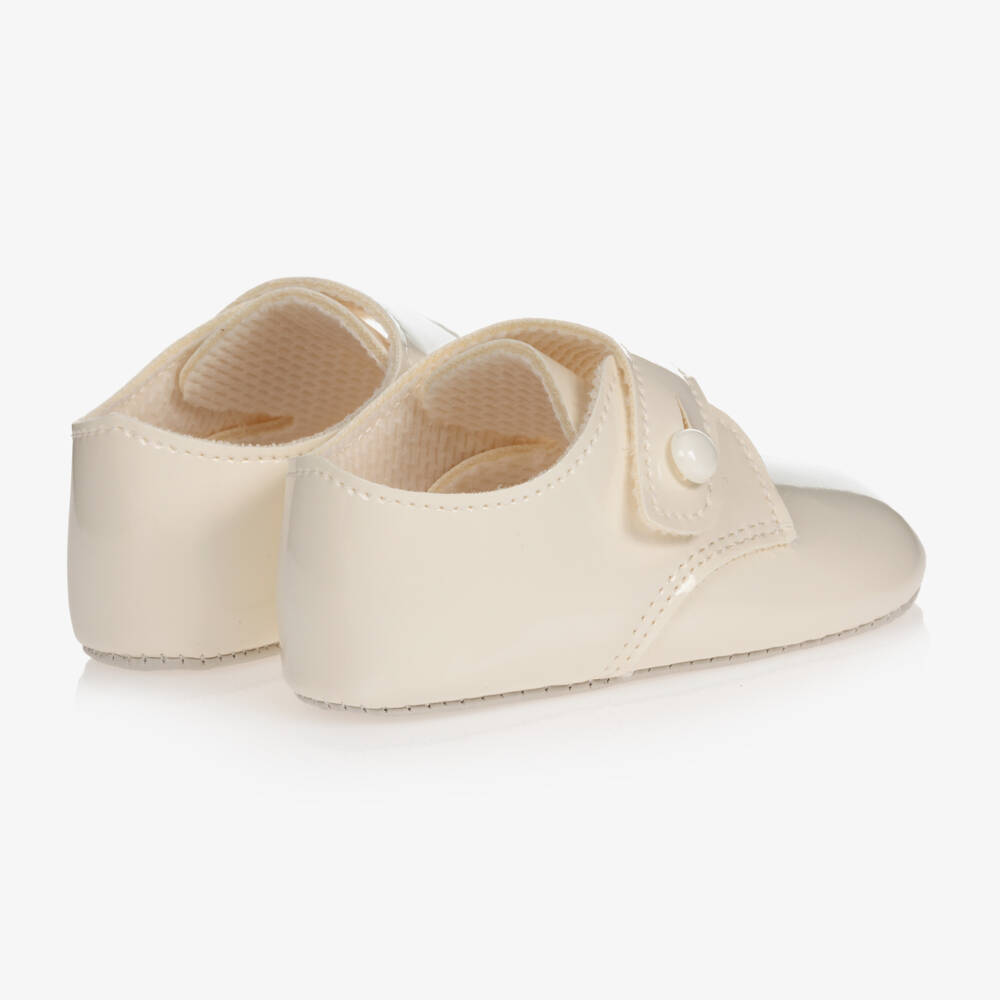 Early Days Baypods-Baby Boys Ivory Patent Pre-Walker Shoes | Childrensalon Outlet
