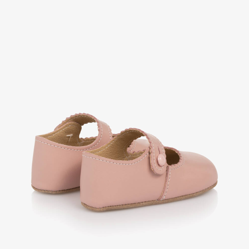 Early Days-Baby Girls Pink Leather Pre-Walker Shoes | Childrensalon Outlet
