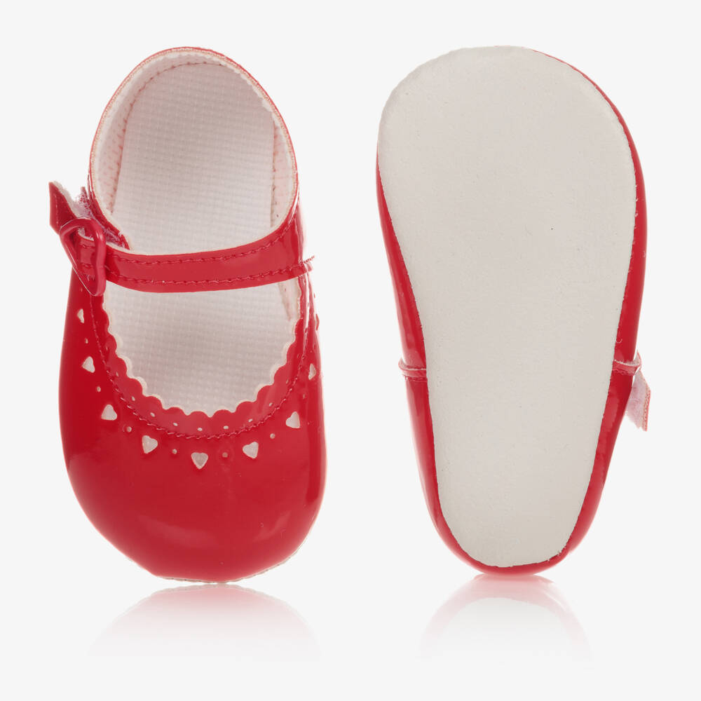 Early Days-Baby Girls Red Patent Pre-Walker Shoes | Childrensalon Outlet