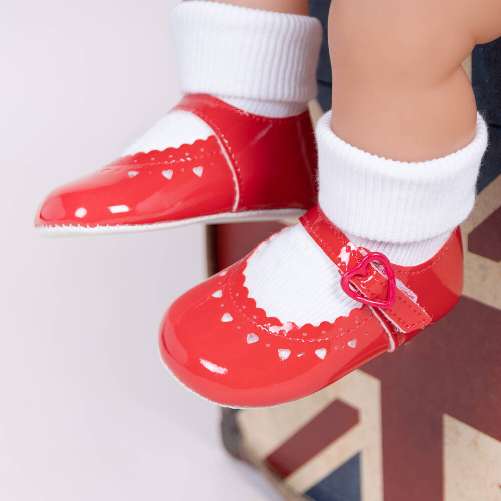 Early Days-Baby Girls Red Patent Pre-Walker Shoes | Childrensalon Outlet