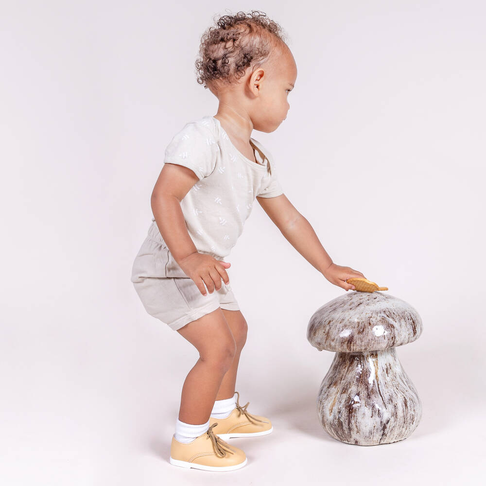 Early Days-Бежевые пинетки для малышей | Childrensalon Outlet