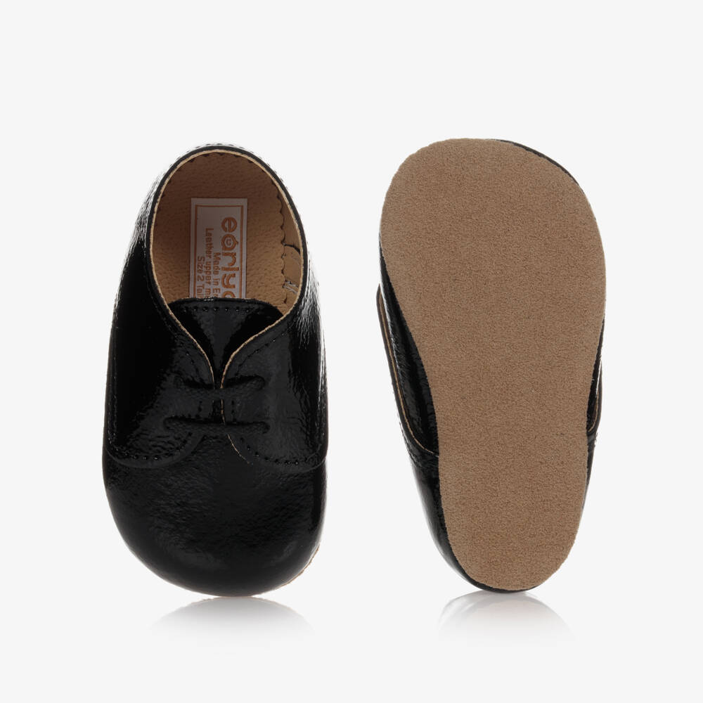 Early Days-Black Patent Leather Infant Shoes | Childrensalon Outlet
