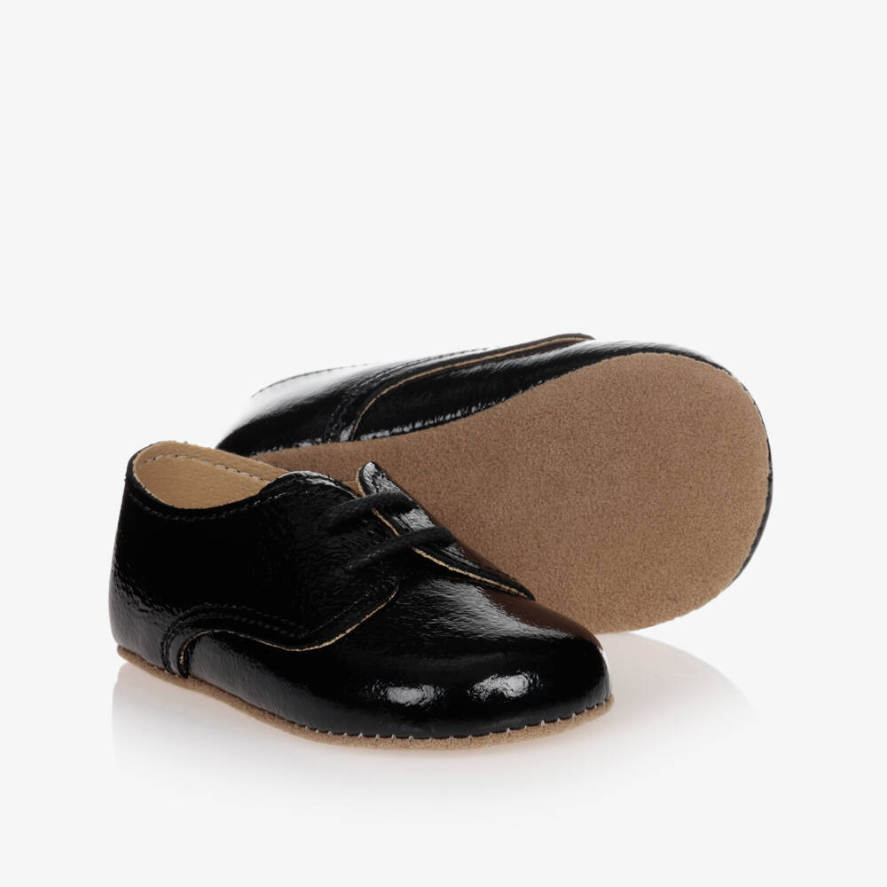 Early Days-Black Patent Leather Infant Shoes | Childrensalon Outlet